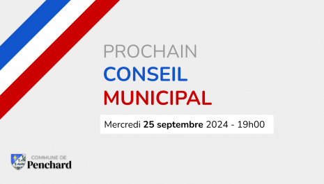 Conseil municipal le 25 septembre 2024